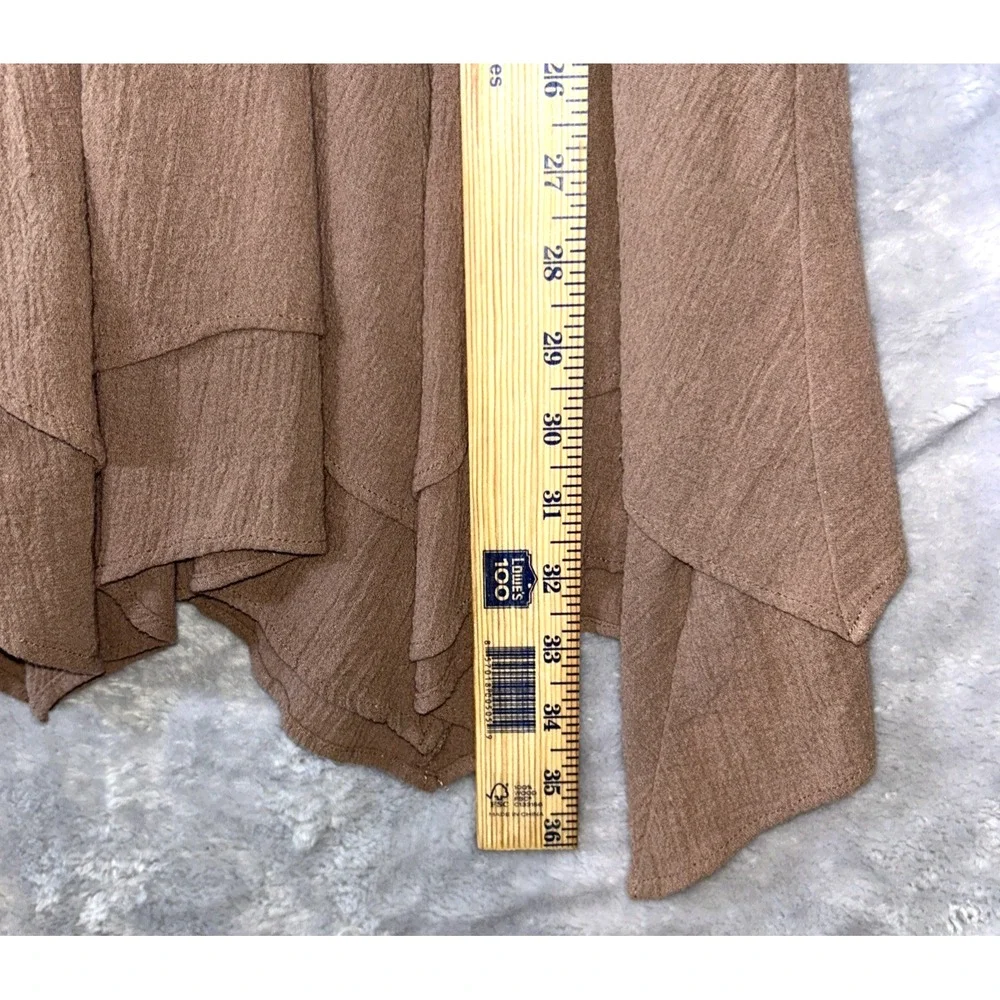 Free People Cotton Mini Dress What A Time Drop-Waist Smocked‎ Backless Brown M